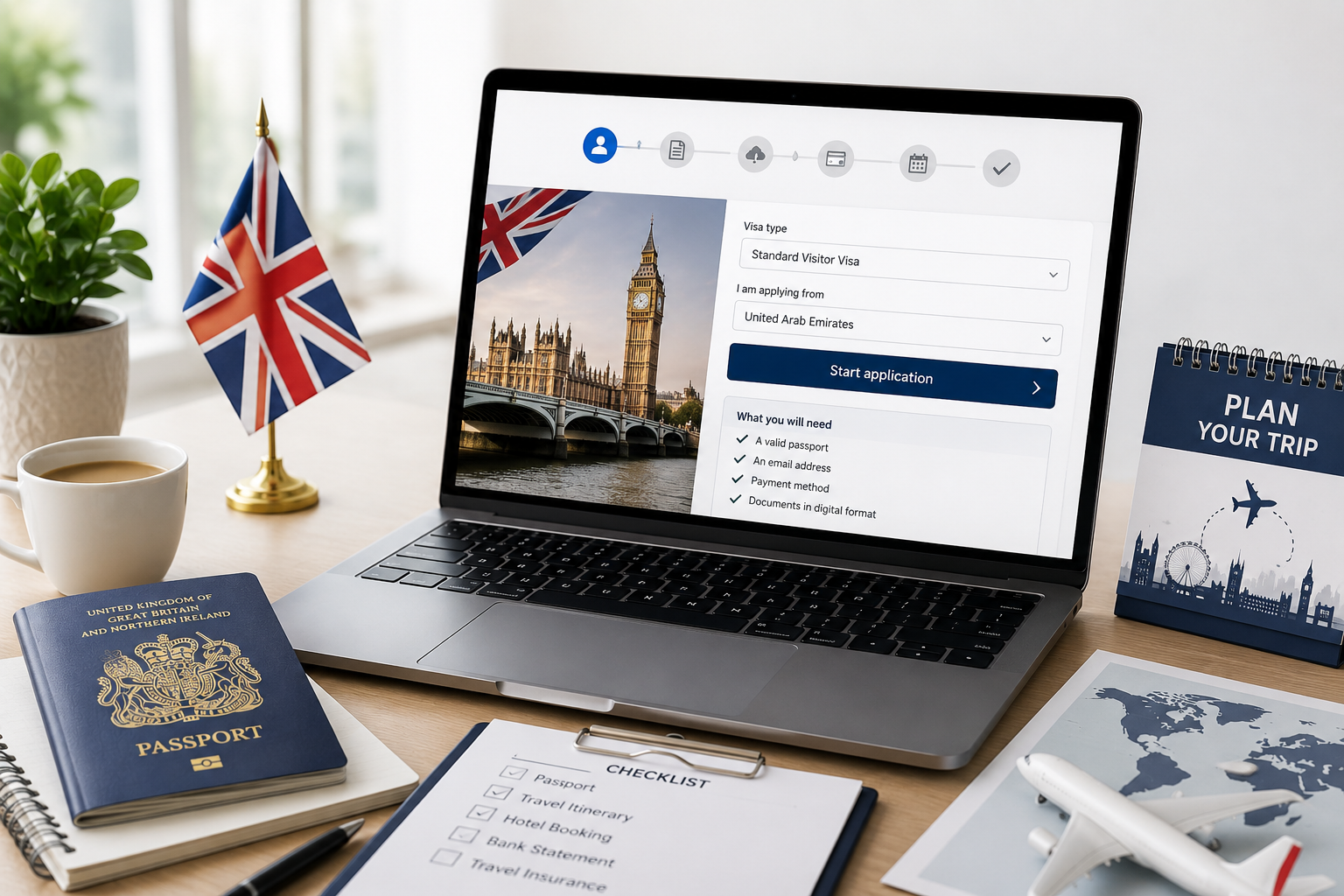 apply for a UK Tourist Visa online from the UAE